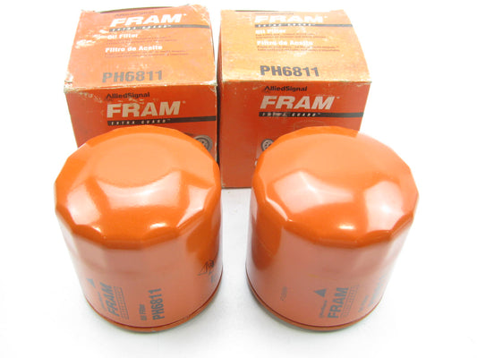 (2) Fram PH6811 Oil Filter Replaces 51334 PH3593A L24458 LFH4978 LF523 LF3996