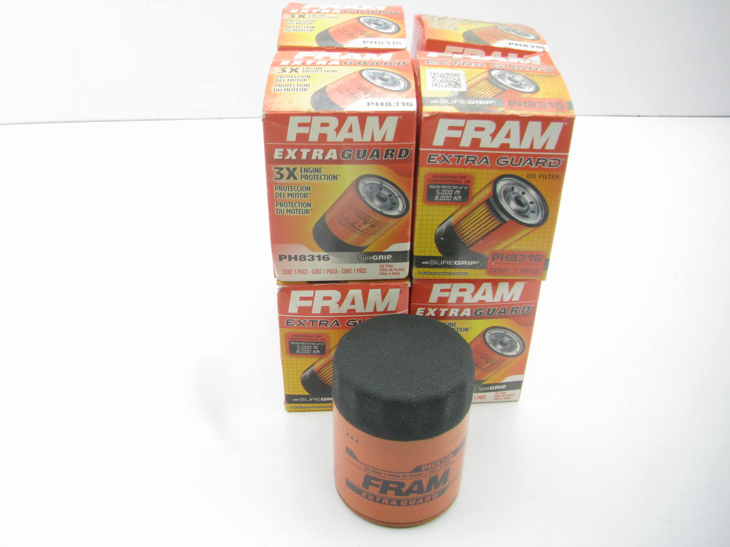 (8) Fram PH8316 Oil Filter Replaces PH2005 51315 L25230 PH2005 V5230 LF483