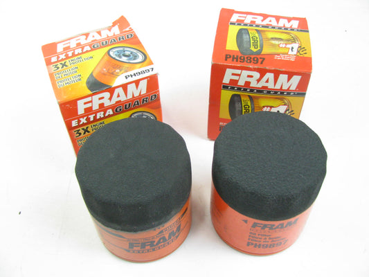 (2) Fram PH9897 Engine Oil Filter For 2004-2006 Chevrolet Suzuki 2.5L-L6