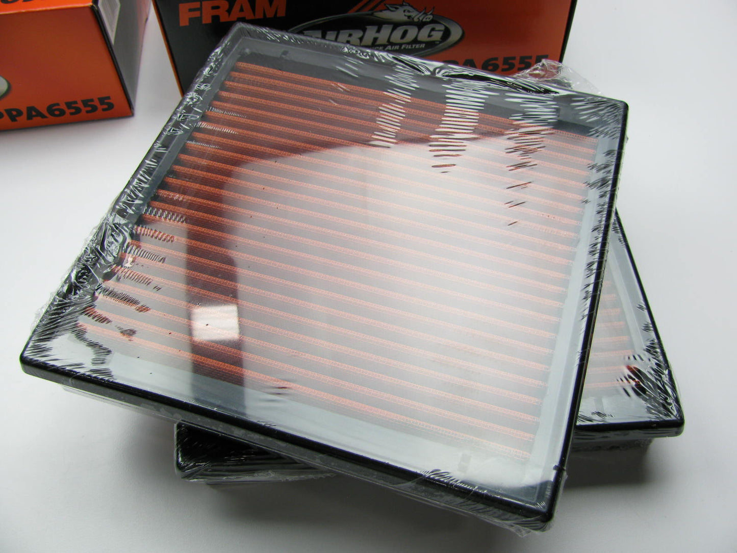 (2) FRAM PPA6555 Air Hog Washable Reusable High Performance Air Filters