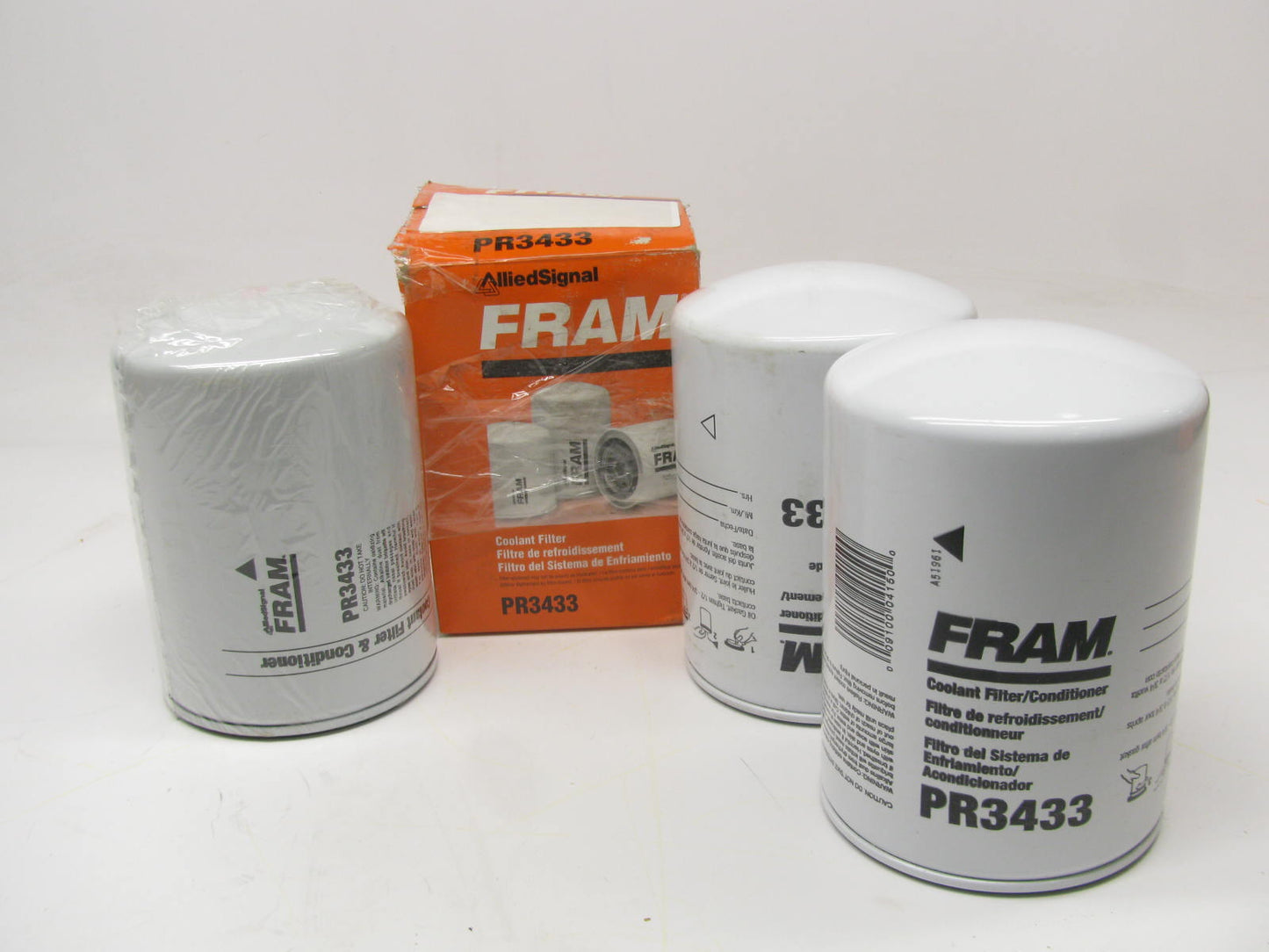 (3) Fram PR3433 Coolant Filters Replaces 24429 25MF418 P554422 BW5179