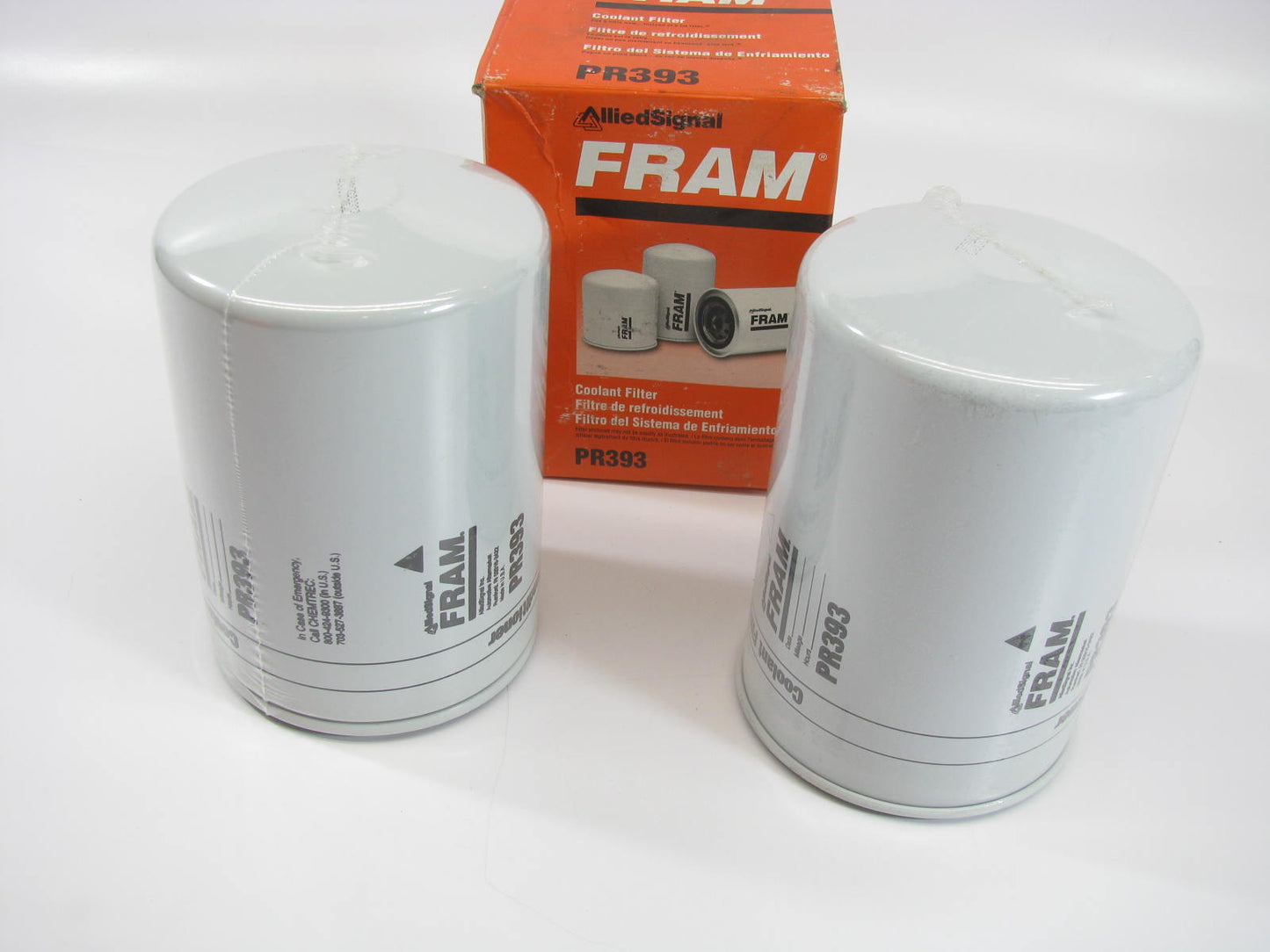 (2) Fram PR393 Coolant Filter Replaces 25MF314 25MF428 24428 WF2015 P554860