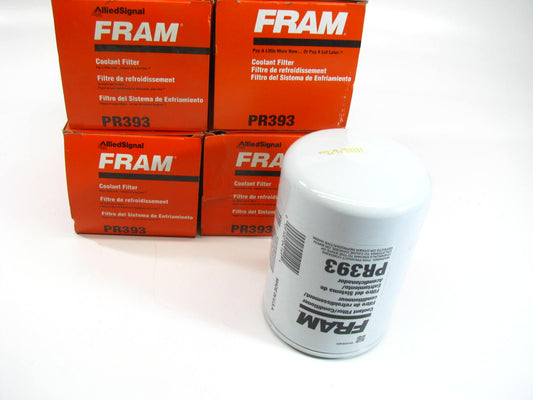 (4) Fram PR393 Coolant Filters For Mack 25MF314, 25MF314A, 25MF314B, 25MF428