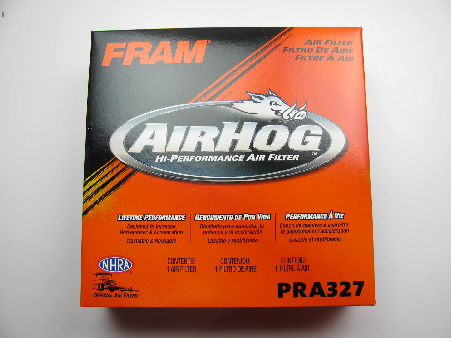 (2) Washable Re-Useable Fram AIR HOG Performance Air Filters