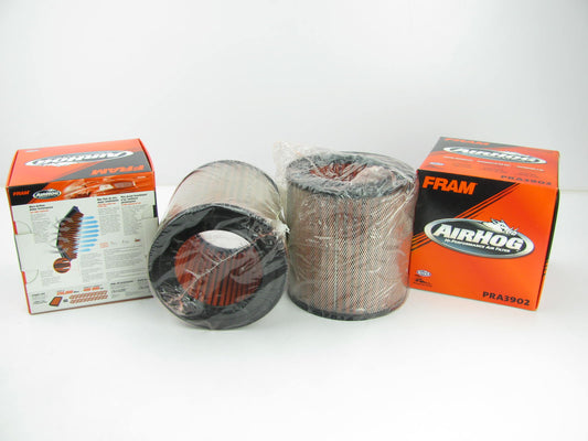 (2) Fram PRA3902 AIR HOG Air Filters Washable Re-useable Performance Filters