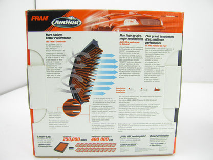 (2) Fram PRA3902 AIR HOG Air Filters Washable Re-useable Performance Filters