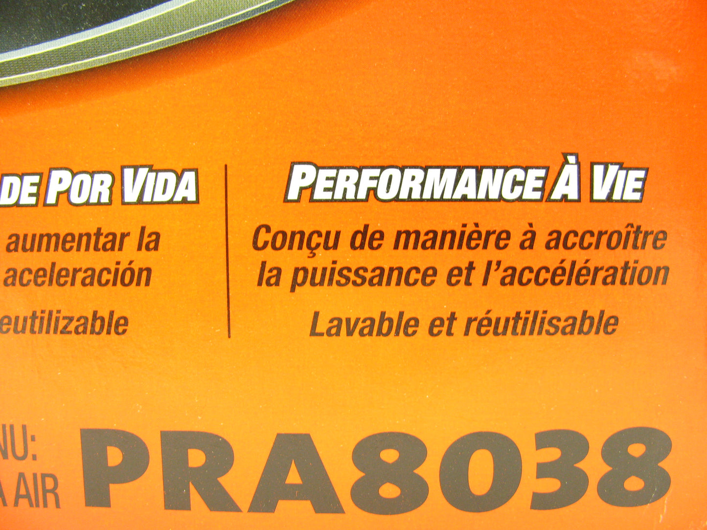 Fram PRA8038 AIR HOG Washable Reusable Air Filter