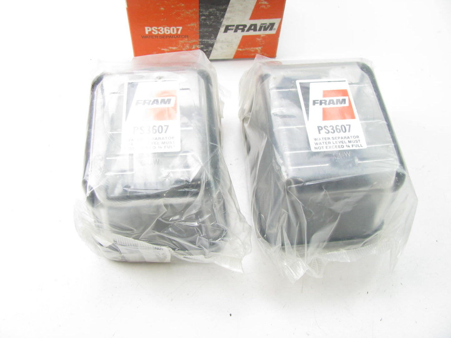 (2) Fram PS3607 Diesel Fuel Water Separator Filter Replaces 33369 F53123 LFF1131