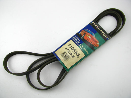 Freshstart 1105K6 Serpentine Belt - 0.84'' X 111.00'' - 6 Ribs
