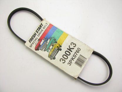 Freshstart 300K3 Serpentine Belt - 0.42'' X 30.75'' - 3 Ribs