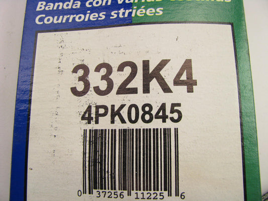 Freshstart 332K4 Serpentine Belt - .56'' X 33.695'' - 4 Ribs