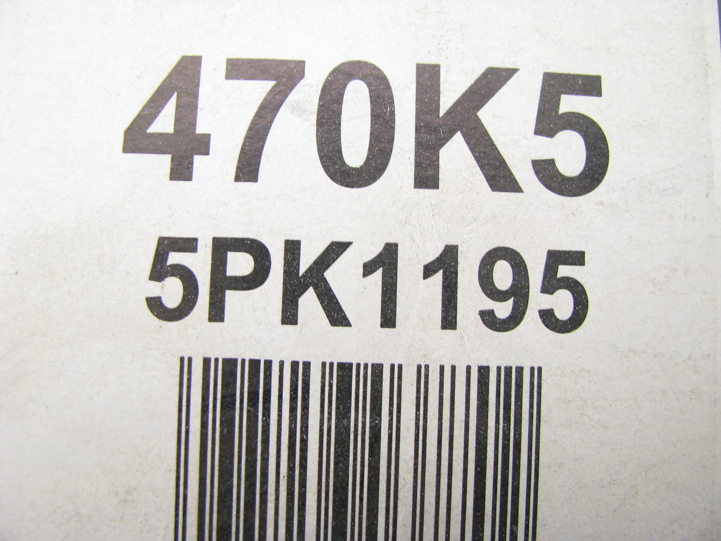 Freshstart 470K5 Serpentine Belt - 0.69'' X 47.50'' - 5 Ribs