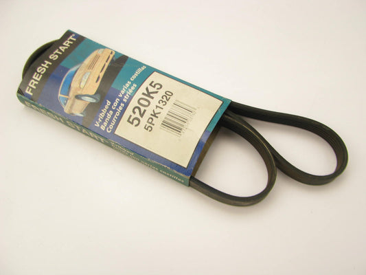 Freshstart 520K5 Serpentine Belt - 17mm X 1320mm - 5 Ribs