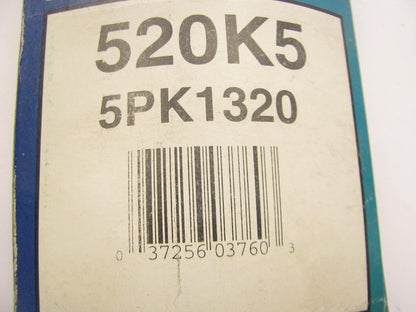 Freshstart 520K5 Serpentine Belt - 17mm X 1320mm - 5 Ribs