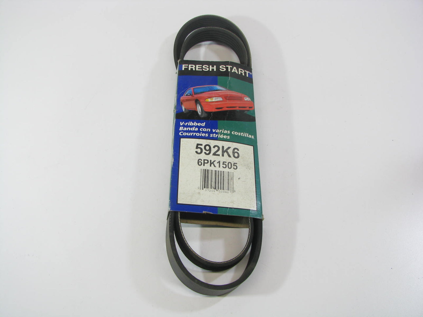 Freshstart 592K6 Serpentine Belt - 0.84'' X 60.00'' - 6 Ribs