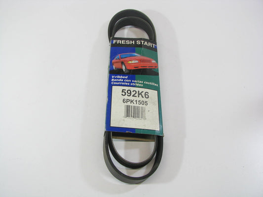 Freshstart 592K6 Serpentine Belt - 0.84'' X 60.00'' - 6 Ribs