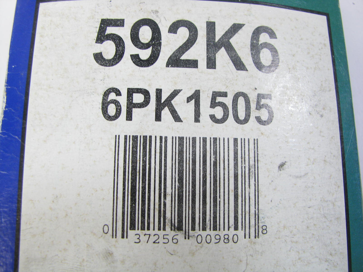 Freshstart 592K6 Serpentine Belt - 0.84'' X 60.00'' - 6 Ribs