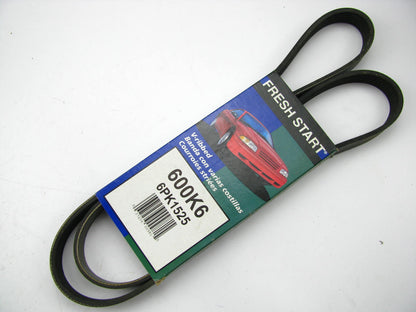 Freshstart 600K6 Serpentine Belt - 0.84'' X 60.50'' - 6 Ribs