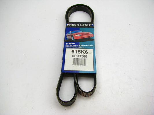Freshstart 615K6 Serpentine Belt 6PK1560