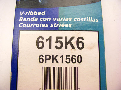Freshstart 615K6 Serpentine Belt 6PK1560