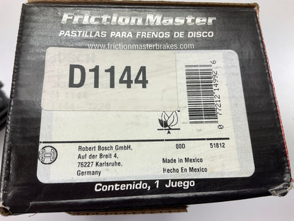 Friction Master D1144 Front Brake Pads For 1995-1997 Nissan D21 Hardbody Pickup