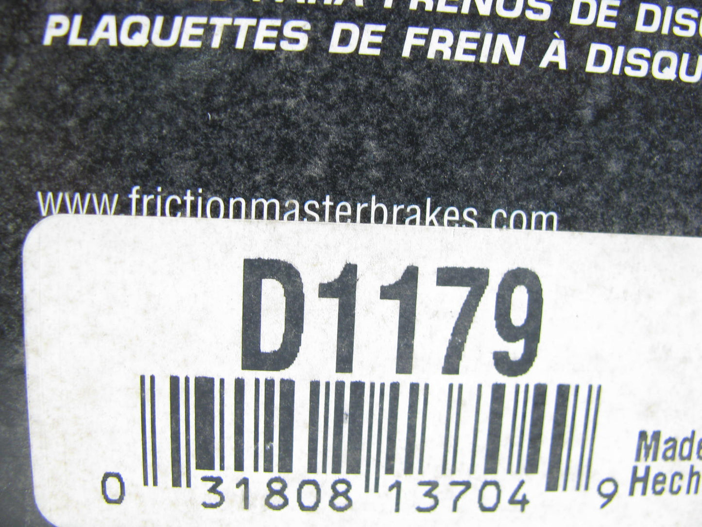 Friction Master D1179 Front Ceramic Brake Pads 2006-2010 Mazda MX-5 & Miata