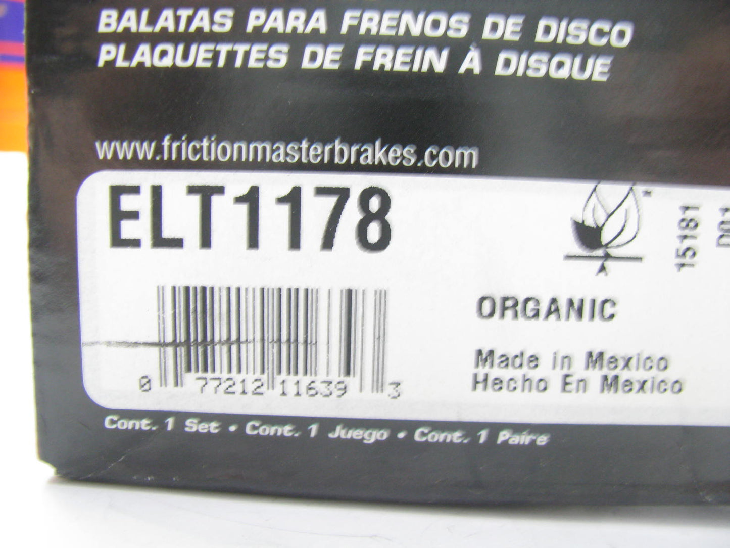 Friction Master ELT1178 Front Ceramic Disc Brake Pads 2006-2008 Lexus IS250