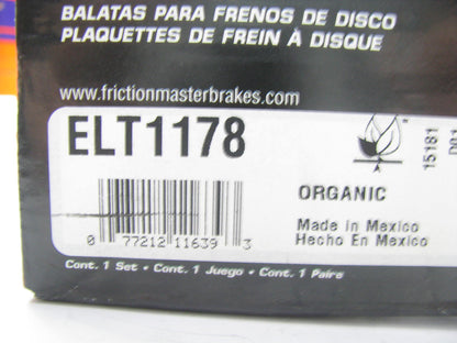 Friction Master ELT1178 Front Ceramic Disc Brake Pads 2006-2008 Lexus IS250