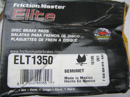 Friction Master ELT1350 Rear Disc Brake Pads 2008-2009 Porsche Cayenne