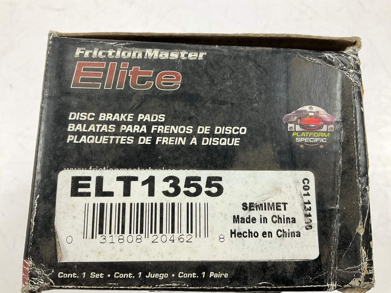 Friction Master ELT1355 Front Brake Pads For 2008-2011 Jaguar XK, 2008-2009 XKR