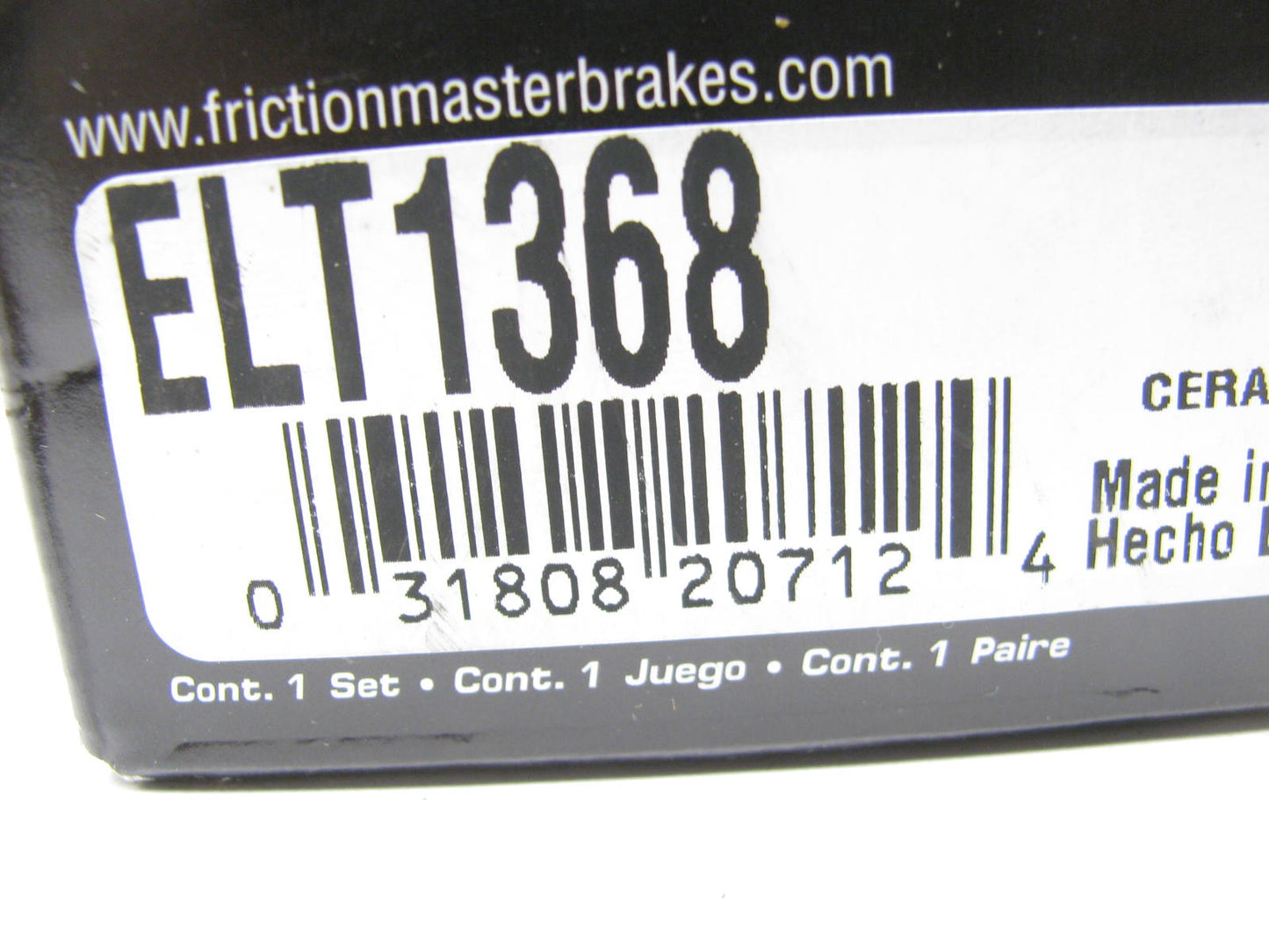 Friction Master ELT1368 Rear Disc Brake Pads For 2008-2009 Mitsubishi Lancer