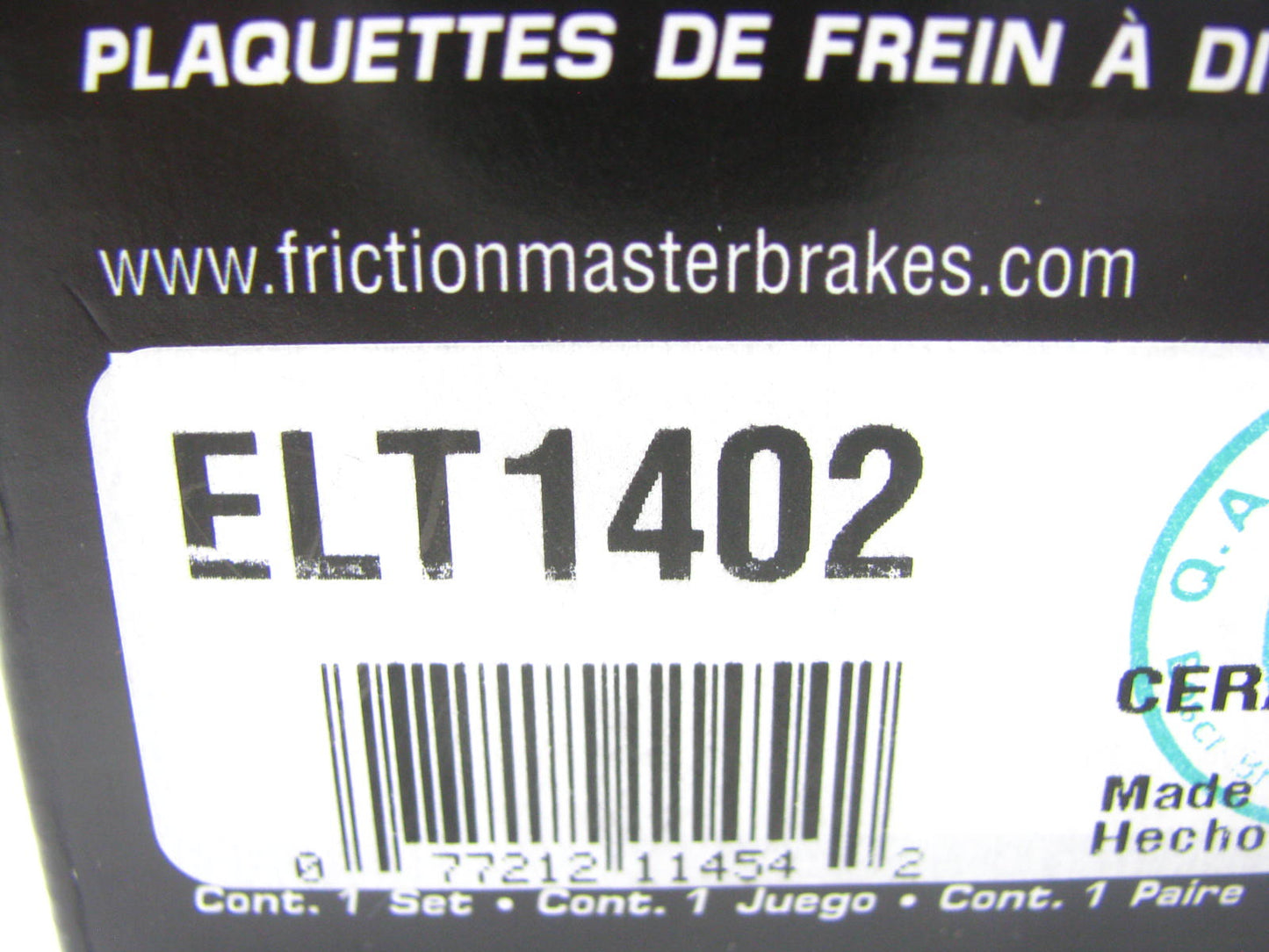 Friction Master ELT1402 Rear Disc Brake Pads For 2009-2015 Toyota Venza