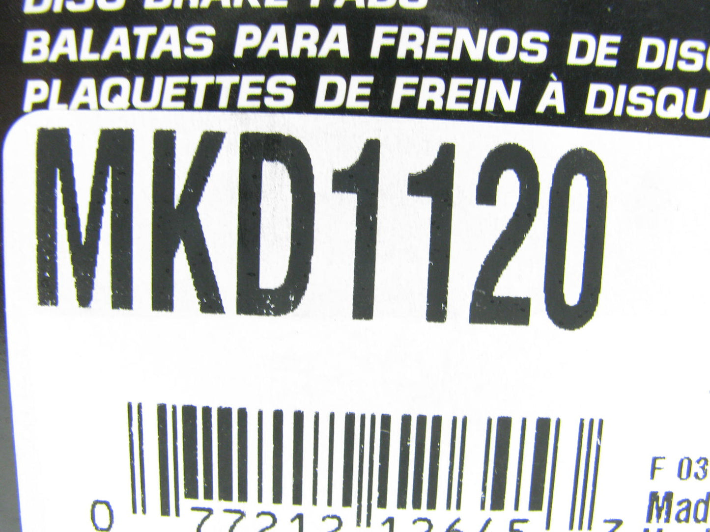 Friction Master MKD1120 Rear Disc Brake Pads 2006-2010 Hummer H3 2009-2010 H3T