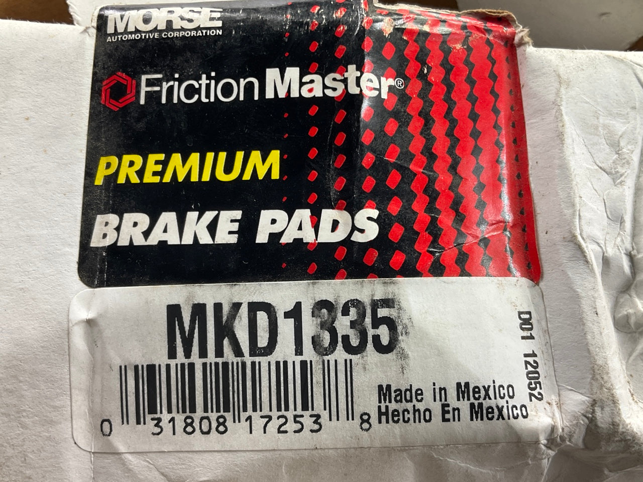 (2) Friction Master MKD1335 Semi-Metallic Disc Brake Pads - Front & Rear