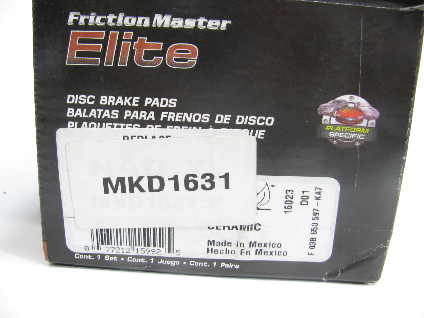 Friction Master MKD1631 Front Semi-Metallic Disc Brake Pads 2011-14 Ford F-350