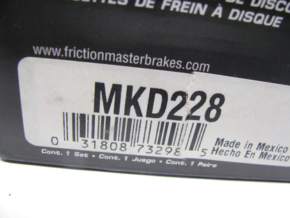 Friction Master MKD228 Rear Disc Brake Pad Set - Semi-Metallic