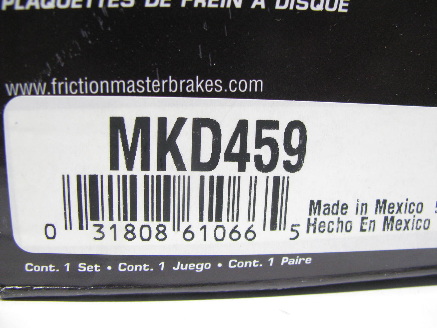 Friction Master MKD459 Front Disc Brake Pad Set - Semi-Metallic