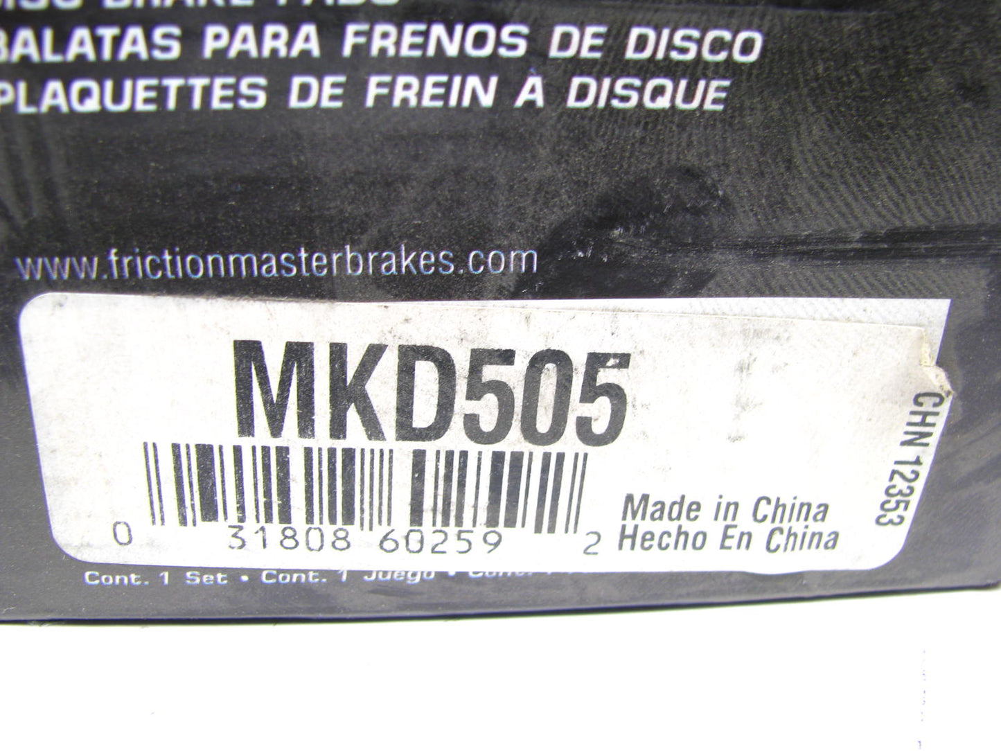 Friction Master MKD505 Front Disc Brake Pad Set - Semi-Metallic