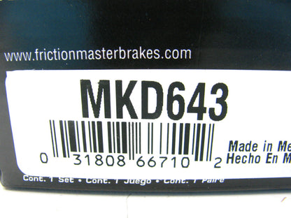 Friction Master MKD643 Front Disc Brake Pads For 1995-02 Mazda Millenia