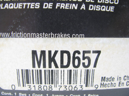 Friction Master MKD657 Rear Brake Pads  For 1993-1995 Toyota MR2