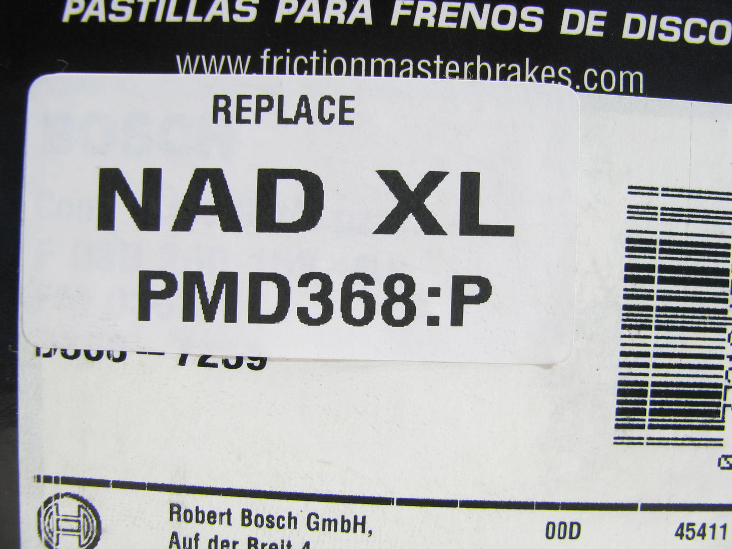 Friction Master PMD368 Disc Brake Pads - Front