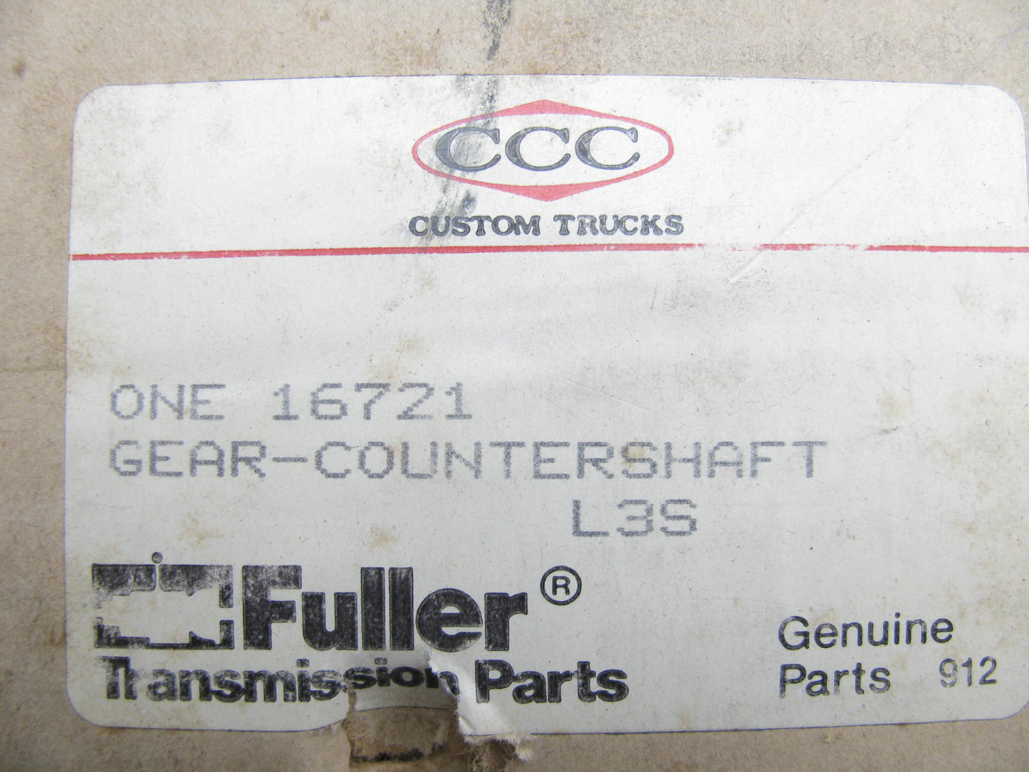 Fuller 16721 Manual Transmission Countershaft Drive Gear - RT/RTO 9513