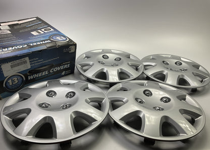 COSMETIC DAMAGE #25 Futura KT895-13SL 13'' Universal Wheel Cover Set, Silver, 4pk
