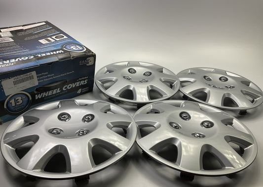 COSMETIC DAMAGE #25 Futura KT895-13SL 13'' Universal Wheel Cover Set, Silver, 4pk