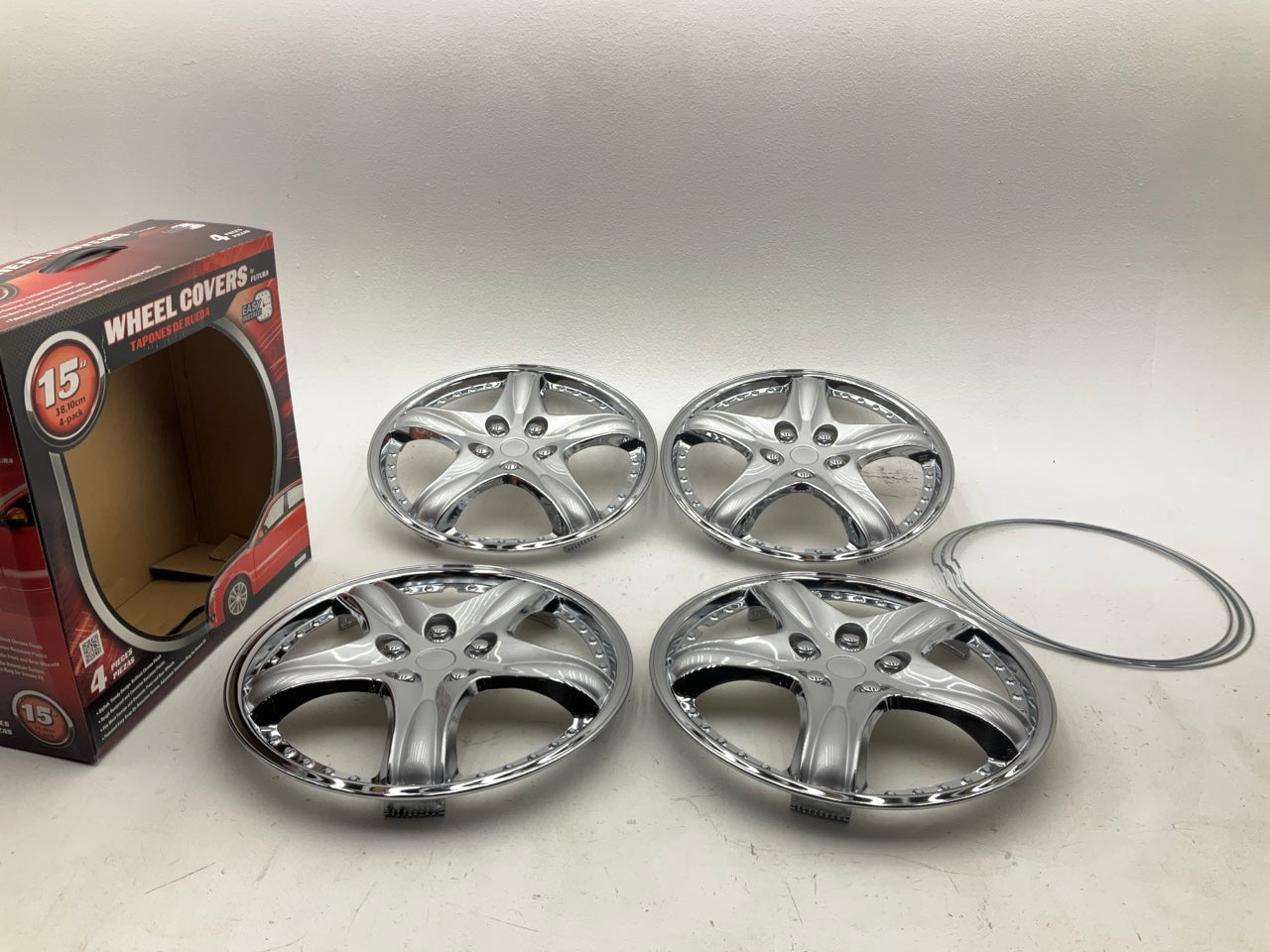 Futura KT919-15C/S Wheel Cover Set - For 15'' Steel Wheels