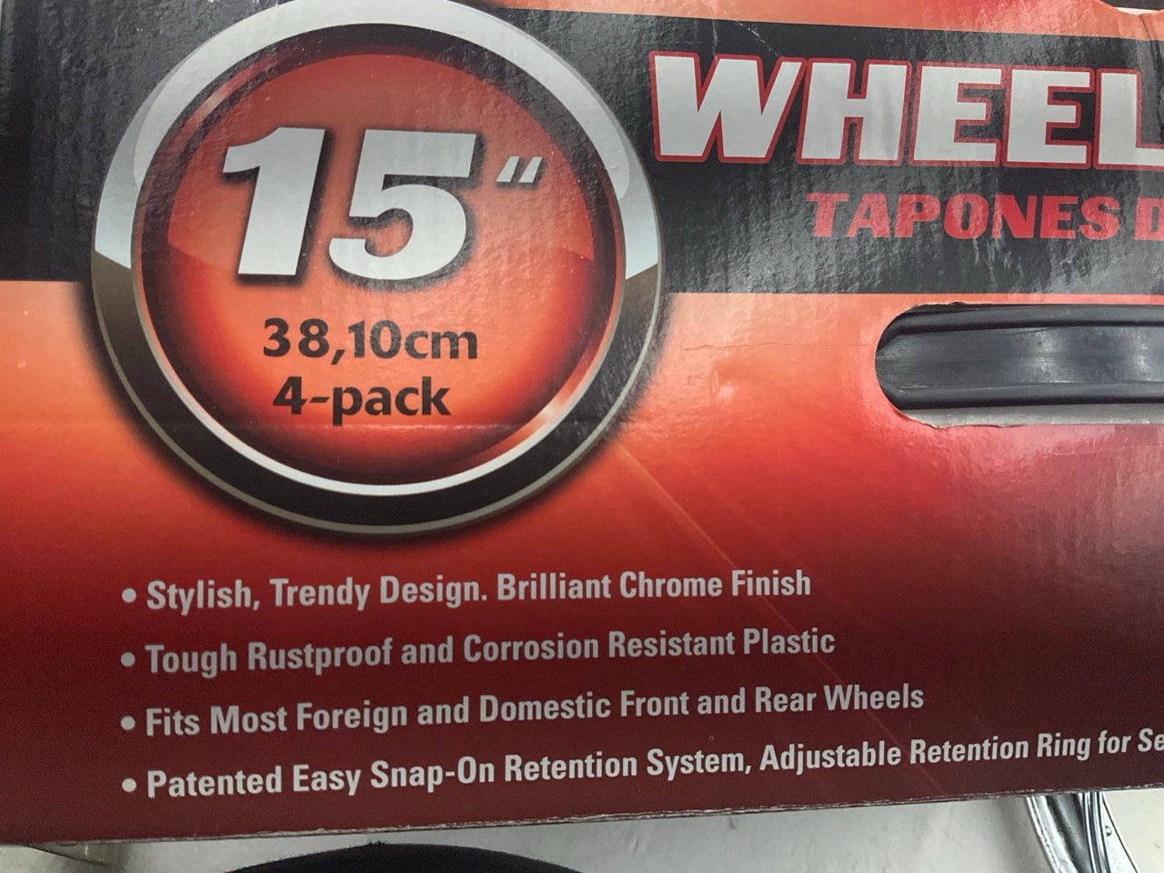 Futura KT919-15C/S Wheel Cover Set - For 15'' Steel Wheels