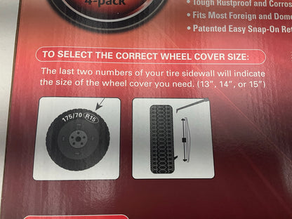 Futura KT919-15C/S Wheel Cover Set - For 15'' Steel Wheels