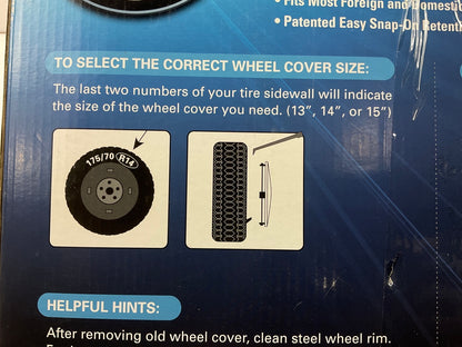 COSMETIC SCUFFS - Futura KT957-14SL Universal 14'' Wheel Cover Set