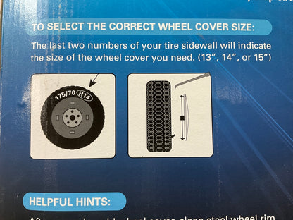 Futura KT957-14SL Universal 14'' Wheel Cover Set