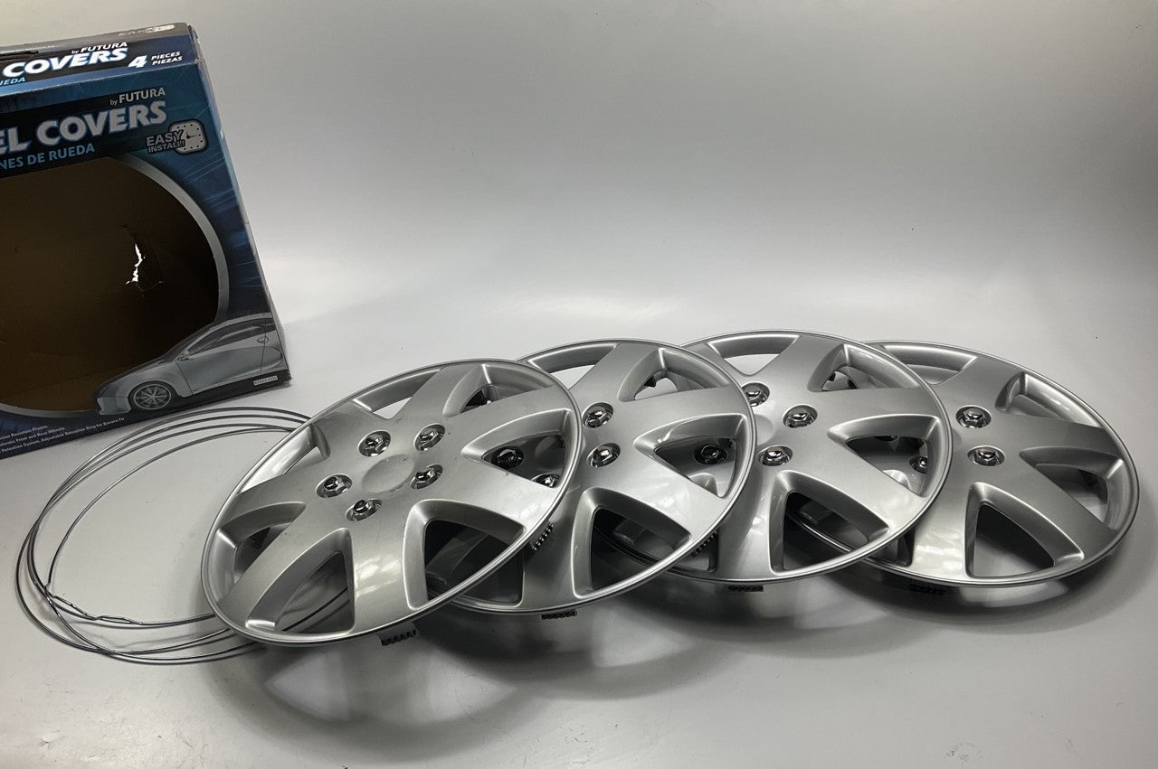 COSMETIC SCRATCH SCUFFS Futura KT962-15SL Universal 15'' Wheel Cover Set - SILVER